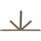 Ekena Millwork Saratoga Smooth Timber Gable Bracket, Douglas Fir, 108"W x 72"H x 1 1/2"D x 5 1/2"F, 16/12 Pitch GBW108X72X0206SAR00SDF - alternate 2